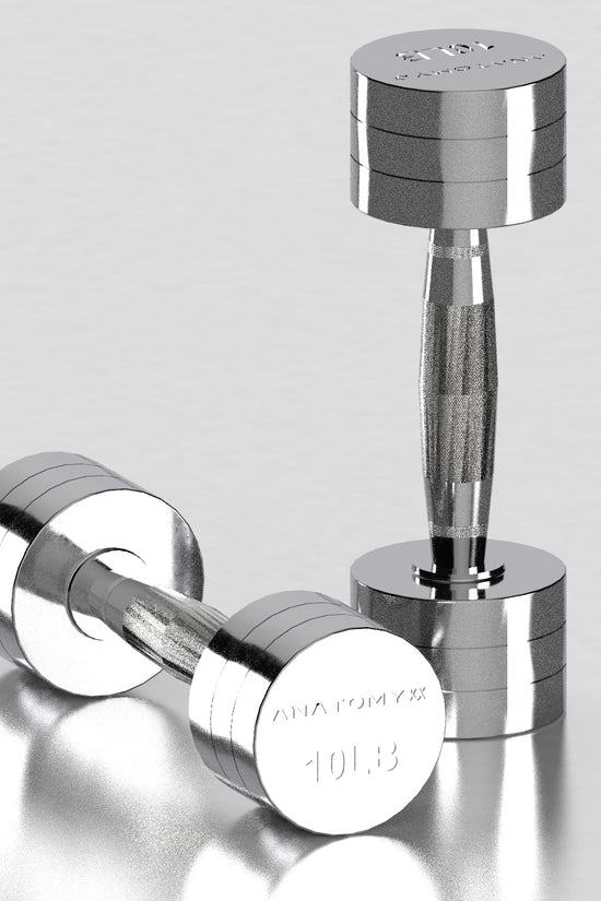 Chrome Round Dumbbell 2LB - 20LB Set