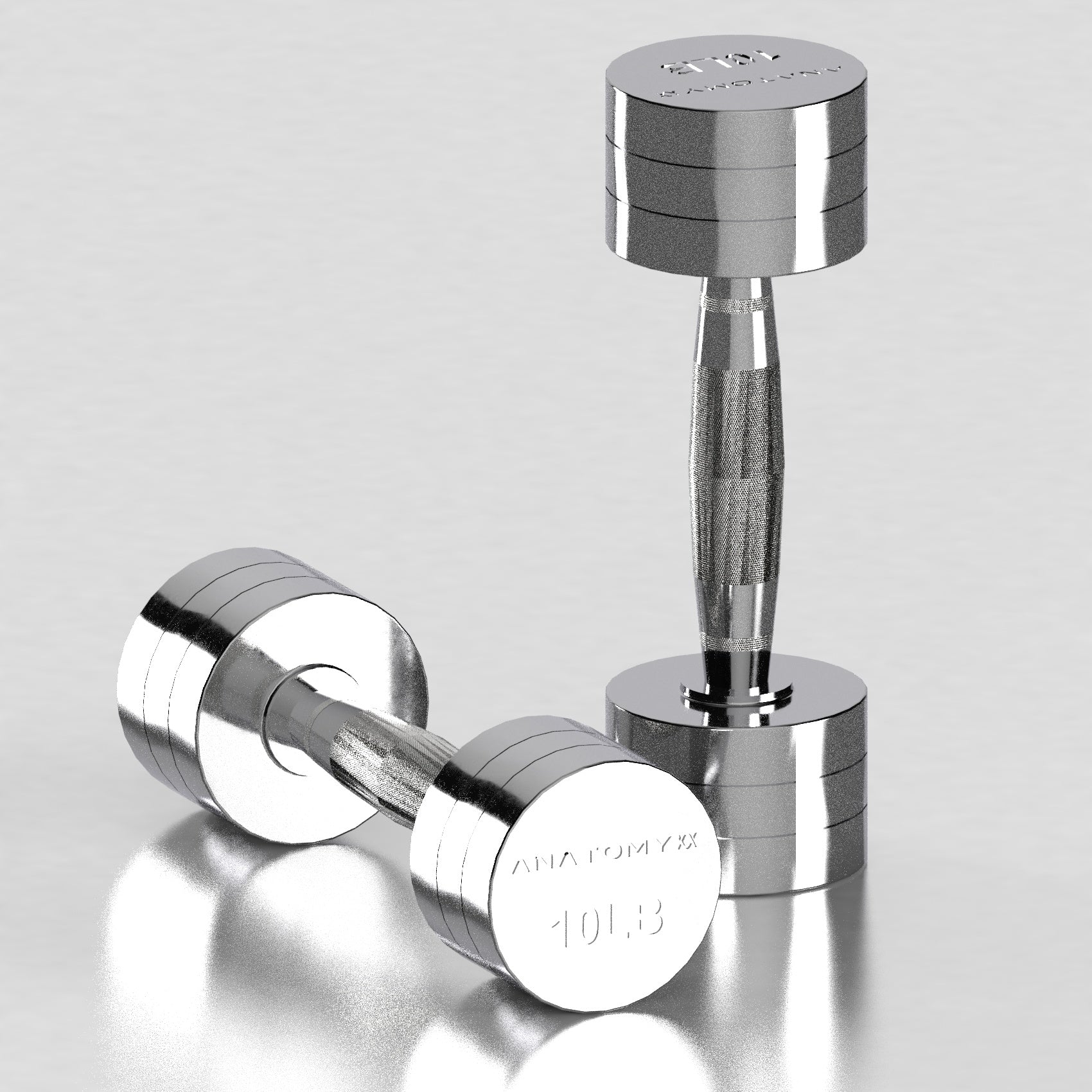 Chrome Round Dumbbell 2LB - 20LB Set