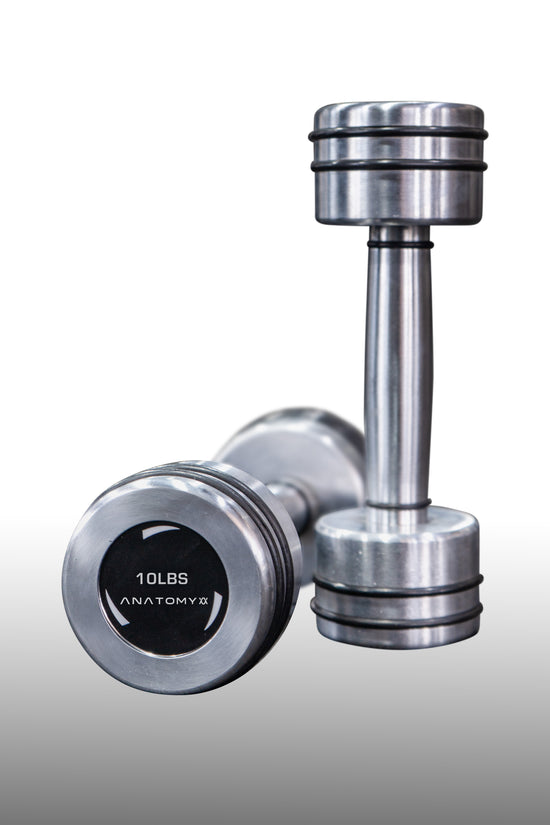 Chrome Round Dumbbell 2.5lbs - 25lbs Set