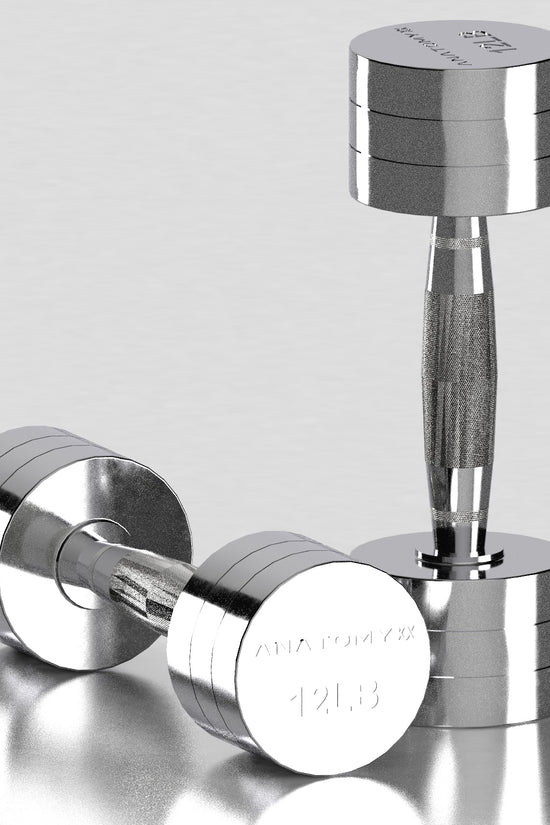 Chrome Round Dumbbell 2LB - 20LB Set