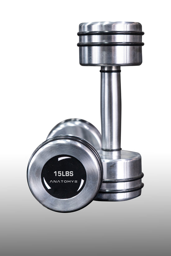 Chrome Round Dumbbell 2.5lbs - 25lbs Set