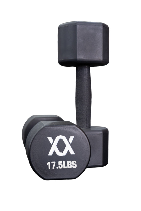 TPU coated Dumbbells 2.5lbs - 25lbs Set