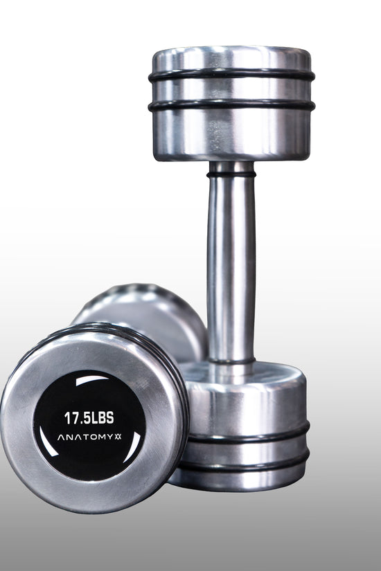 Chrome Round Dumbbell 2.5lbs - 25lbs Set