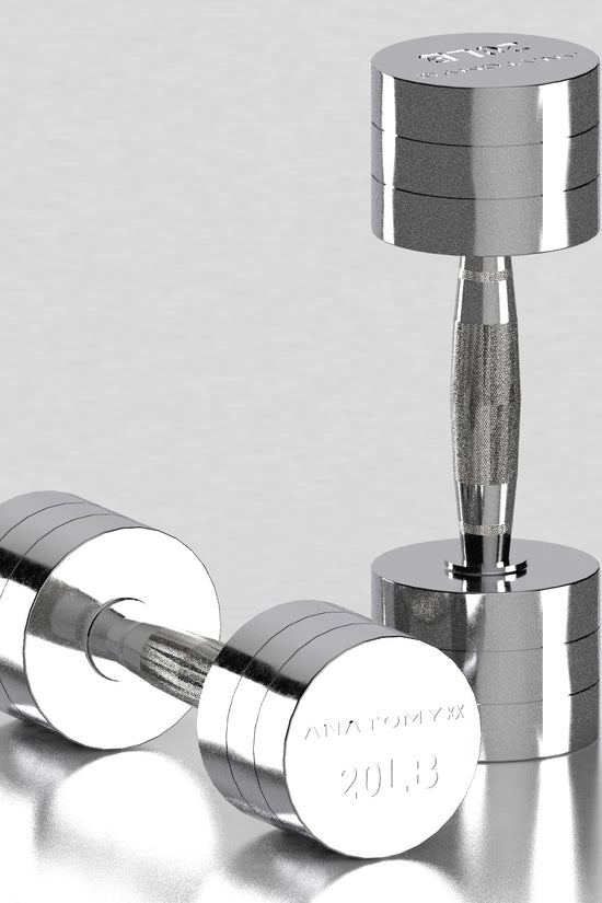 Chrome Round Dumbbell 2LB - 20LB Set