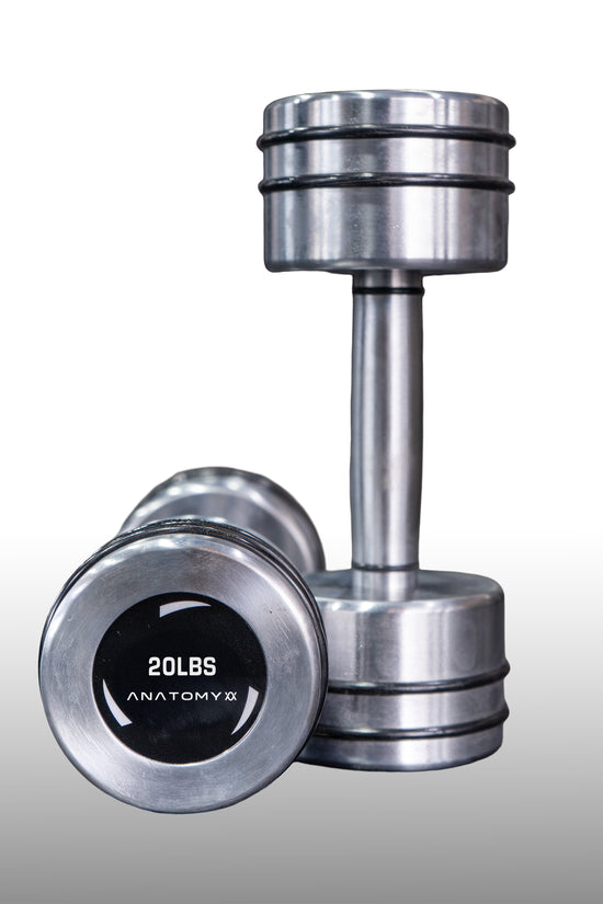 Chrome Round Dumbbell 2.5lbs - 25lbs Set
