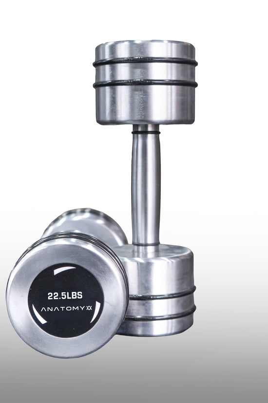 Chrome Round Dumbbell 2.5lbs - 25lbs Set