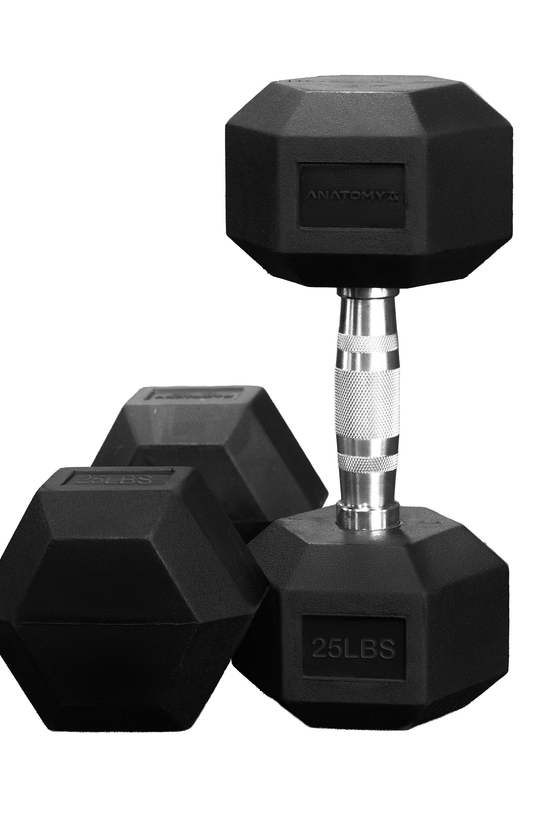 Anatomy Hex rubber coated dumbbell Pair