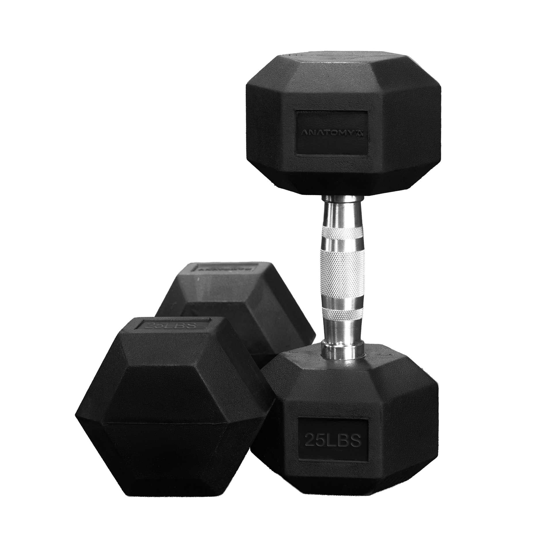 Anatomy Hex rubber coated dumbbell Pair