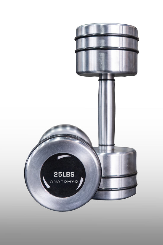 Chrome Round Dumbbell 2.5lbs - 25lbs Set