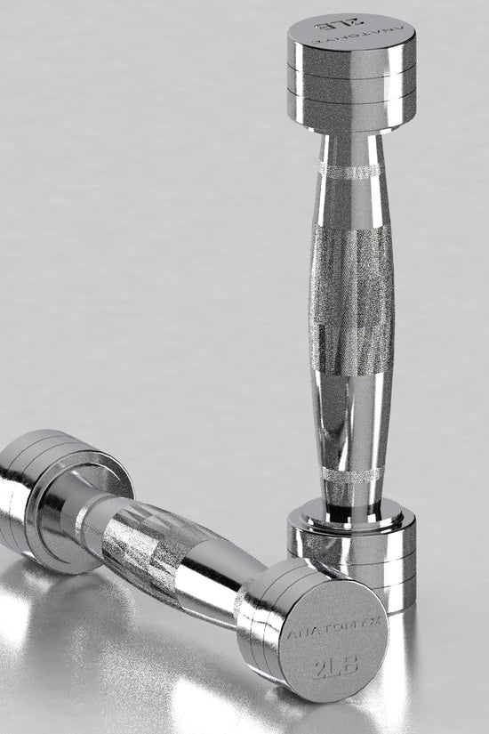 Chrome Round Dumbbell 2LB - 20LB Set