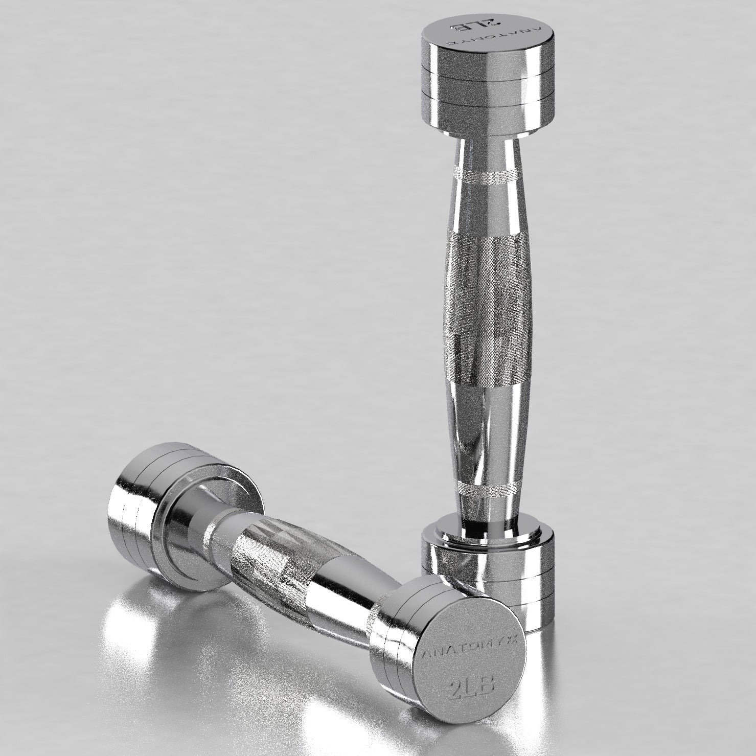 Chrome Round Dumbbell 2LB - 20LB Set