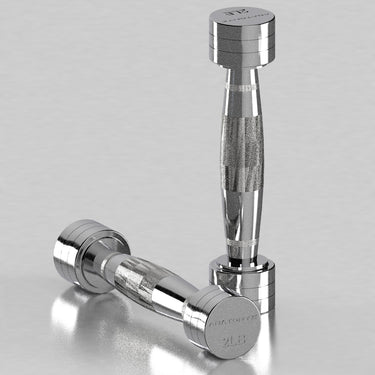 Chrome Round Dumbbell 2LB - 25LB Set