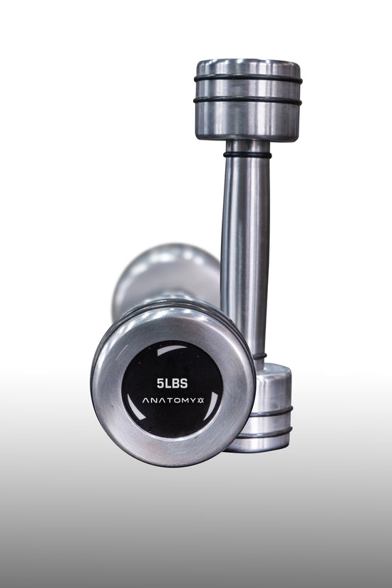 Chrome Round Dumbbell 2.5lbs - 25lbs Set