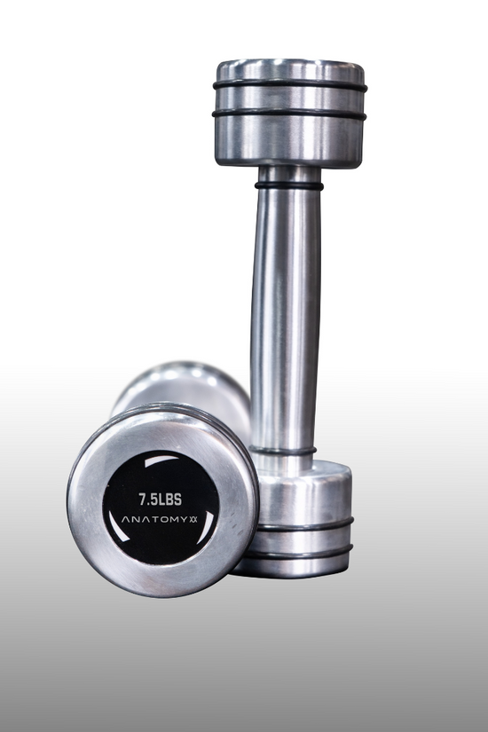 Chrome Round Dumbbell 2.5lbs - 25lbs Set