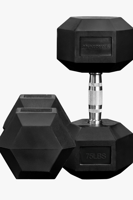 Anatomy Hex rubber coated dumbbell Pair