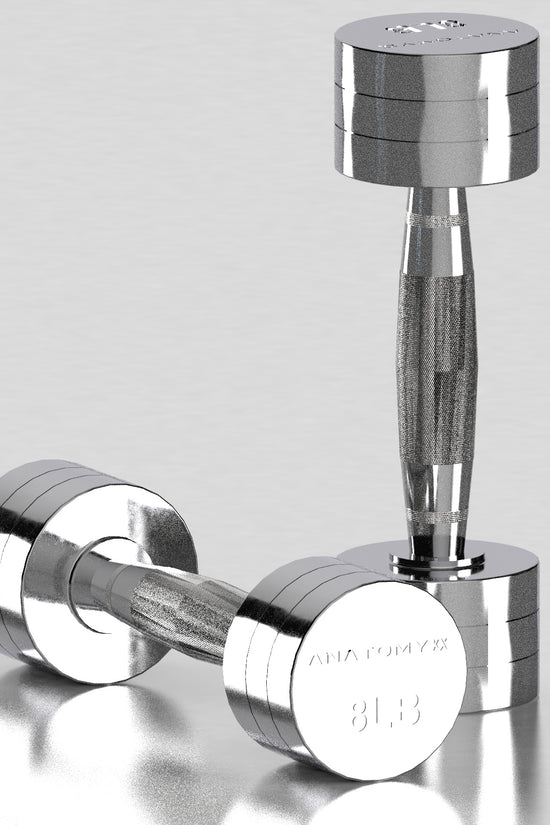 Chrome Round Dumbbell 2LB - 20LB Set