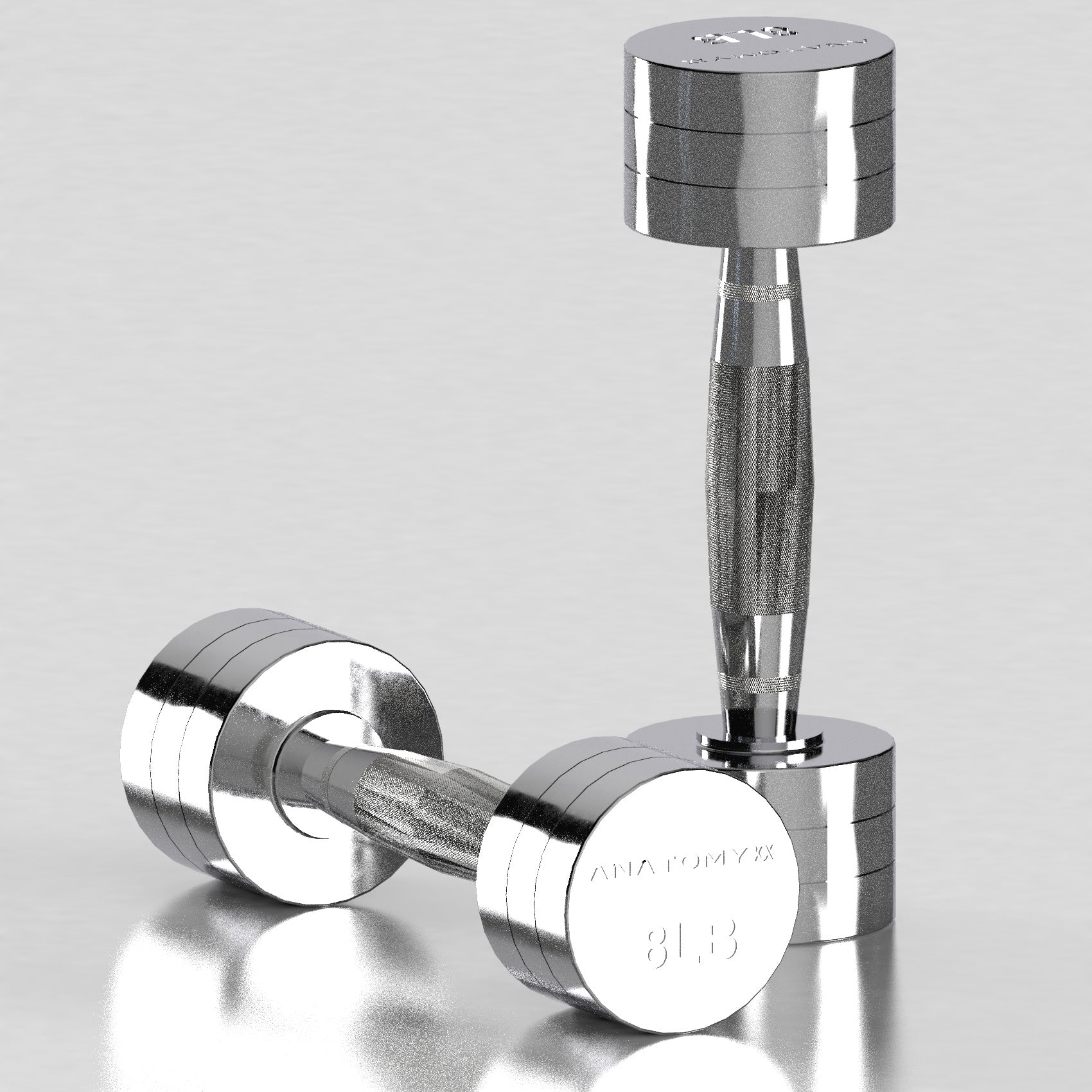 Chrome Round Dumbbell 2LB - 20LB Set