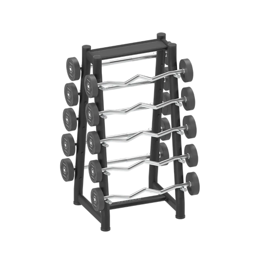 Anatomy Fixed Curl & Straight Barbell Set with Rack