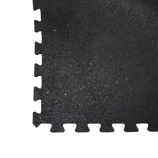 Anatomy Interlocking Granulate Rubber Tiles 1M*1M*12MM Black