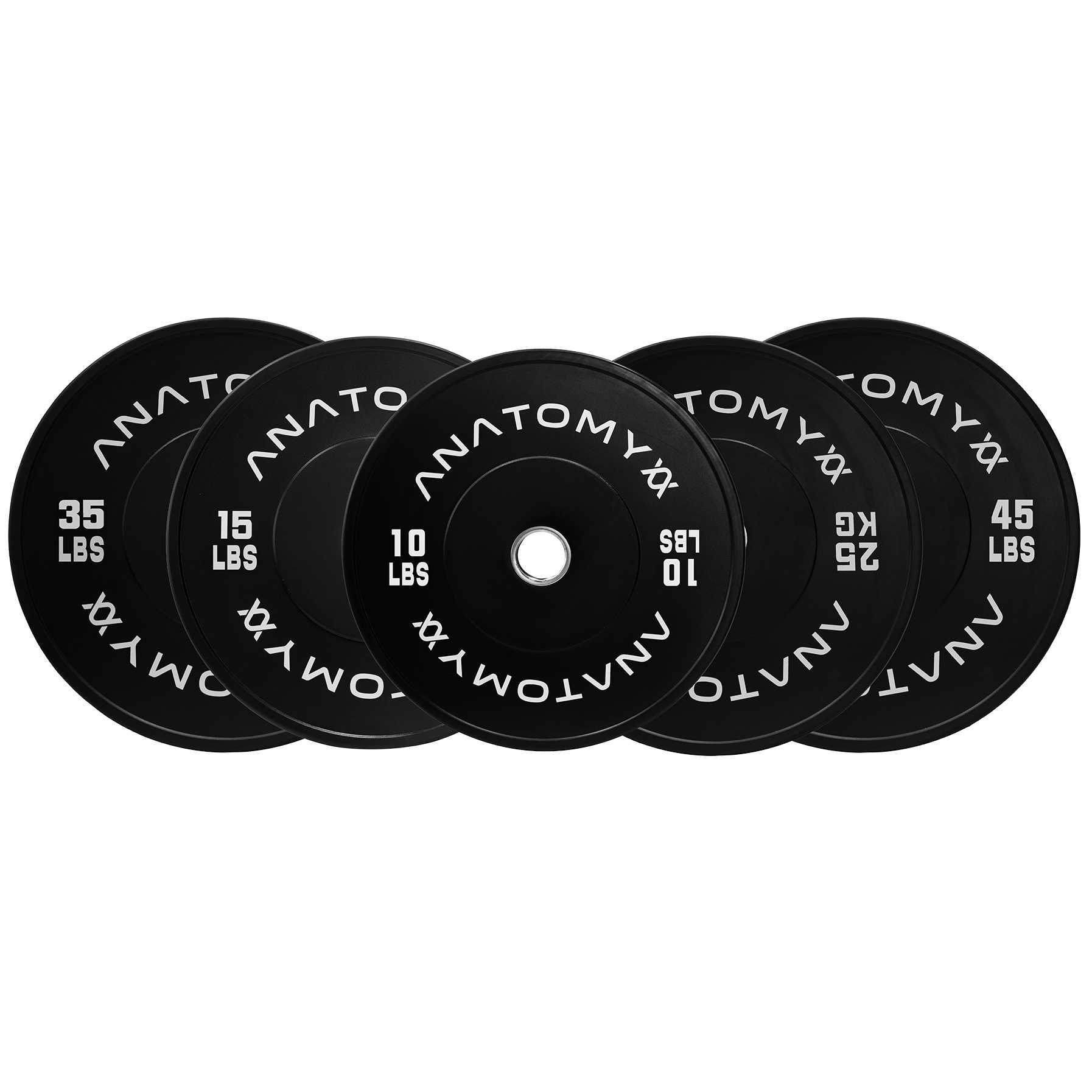 Anatomy Black Rubber Bumper weight Plates