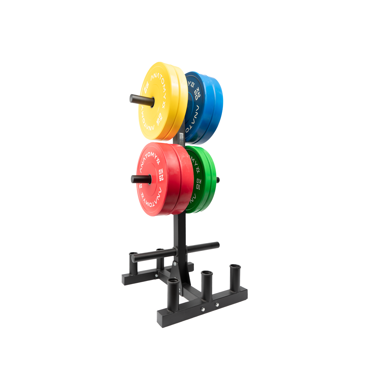 Anatomy weight plate tree with barbell holder – Anatomy Fitness Co