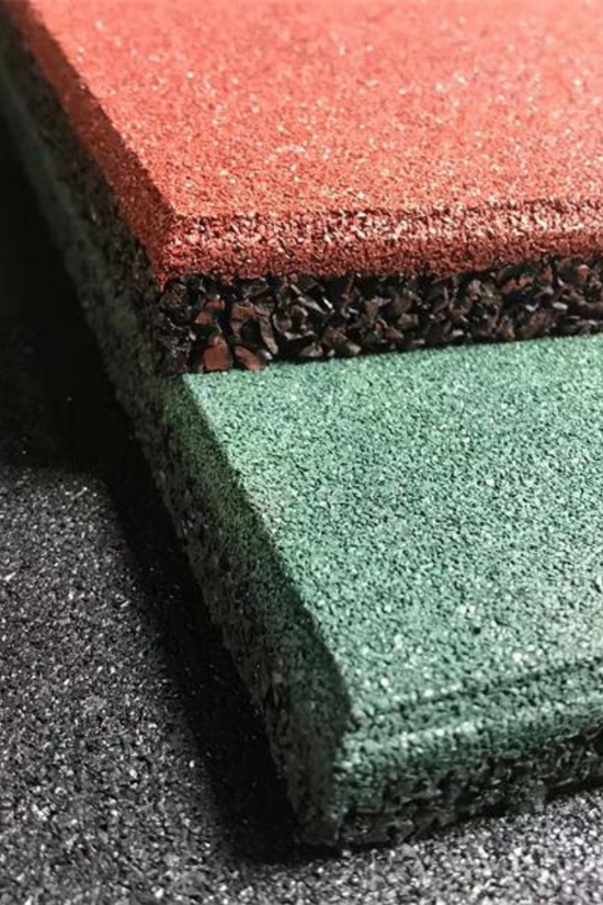 Anatomy Granule Rubber Tile 1M*1M*15MM Black