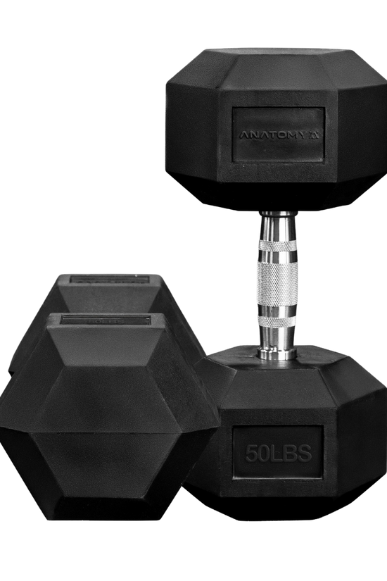 Anatomy Hex rubber coated dumbbell Pair