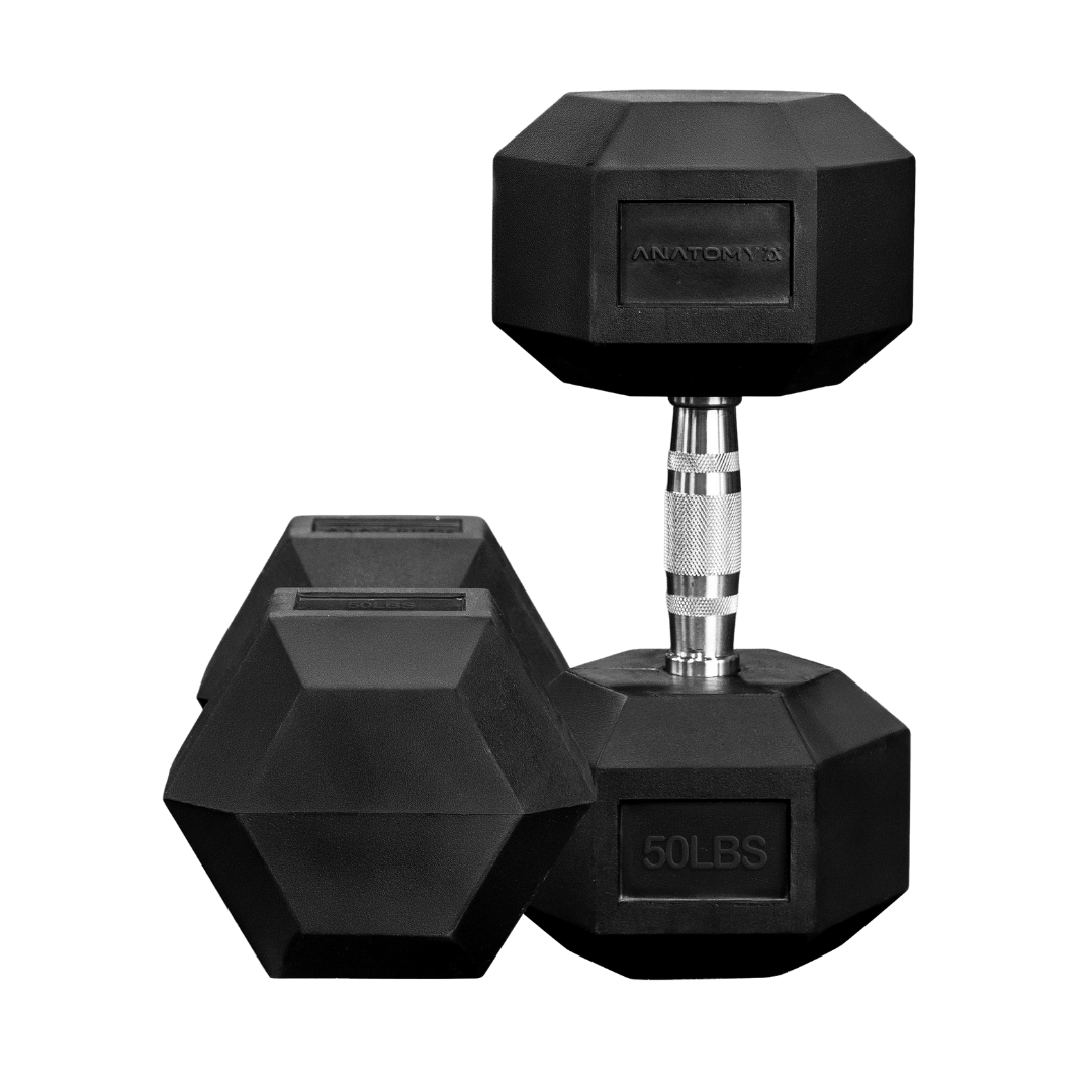 Anatomy Hex rubber coated dumbbell Pair