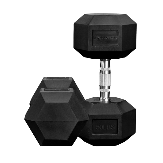 Anatomy Hex rubber coated dumbbell Pair