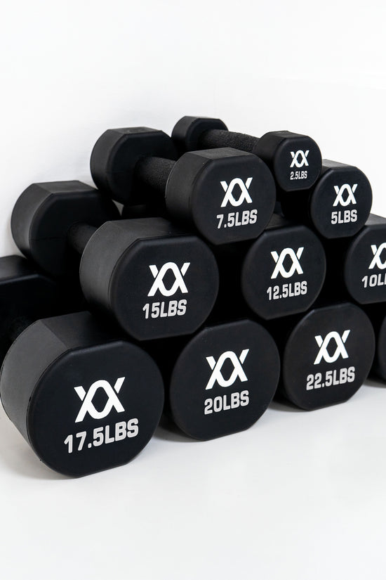 TPU coated Dumbbells 2.5lbs - 25lbs Set