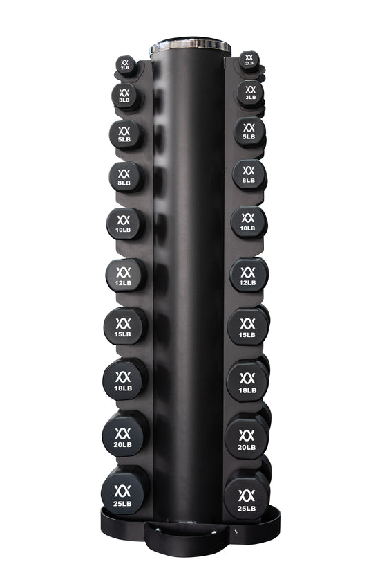 TPU coated Dumbbells 2lb - 25lb Set