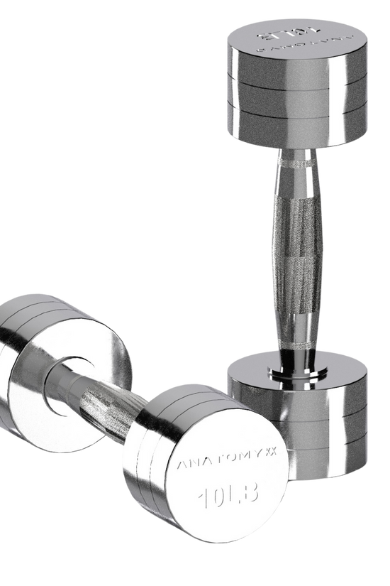 Chrome Round Dumbbell 2LB - 20LB Set