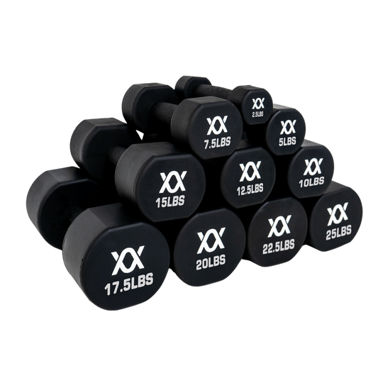 Anatomy TPU coated Dumbbells 2.5lbs - 25lbs Set