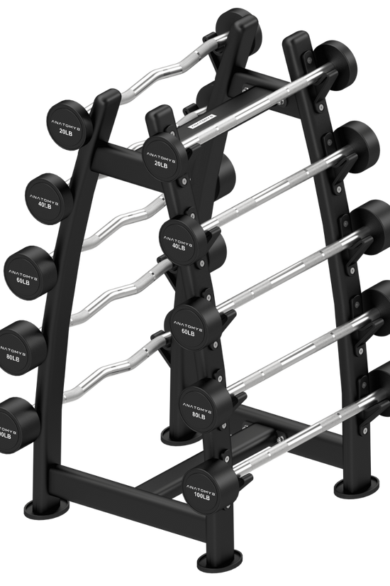 Fixed Curl & Straight Barbell Set with Rack