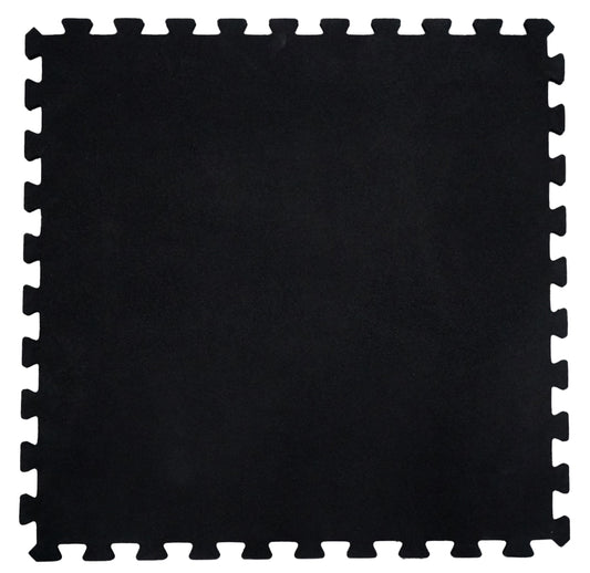Anatomy Interlocking Granulate Rubber Tiles 1M*1M*12MM Black