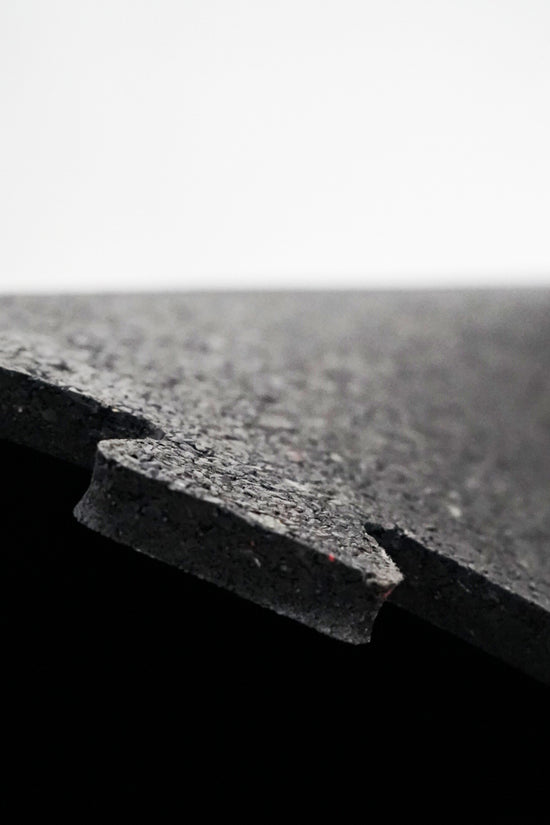 Anatomy Interlocking Granulate Rubber Tiles 1M*1M*12MM Black