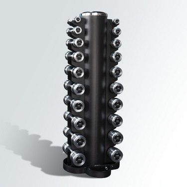 Vertical dumbbell rack