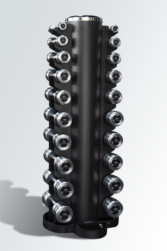 Chrome Round Dumbbell 2.5lbs - 25lbs Set